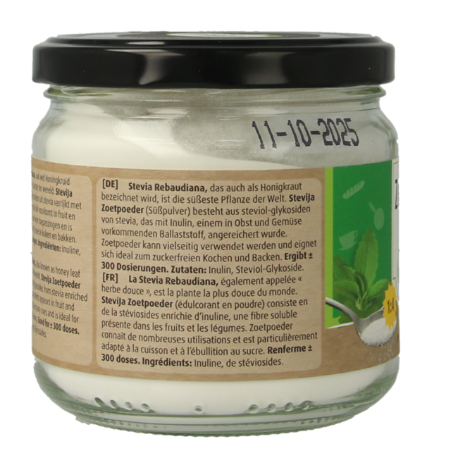 SteviJa Sweetener Powder - 180g Stevia Jar
