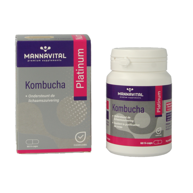 Mannavital Kombucha platinum 60 Capsule vegetariane