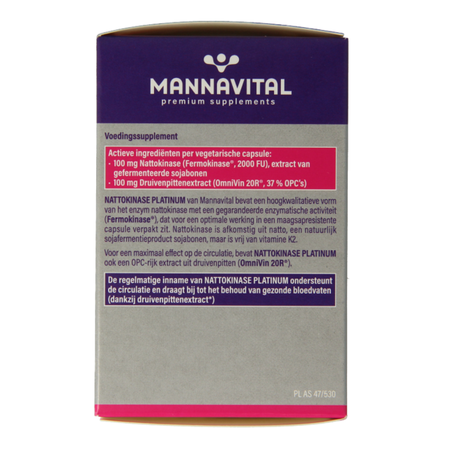 Nattokinase platinum 90 Cápsulas vegetarianas