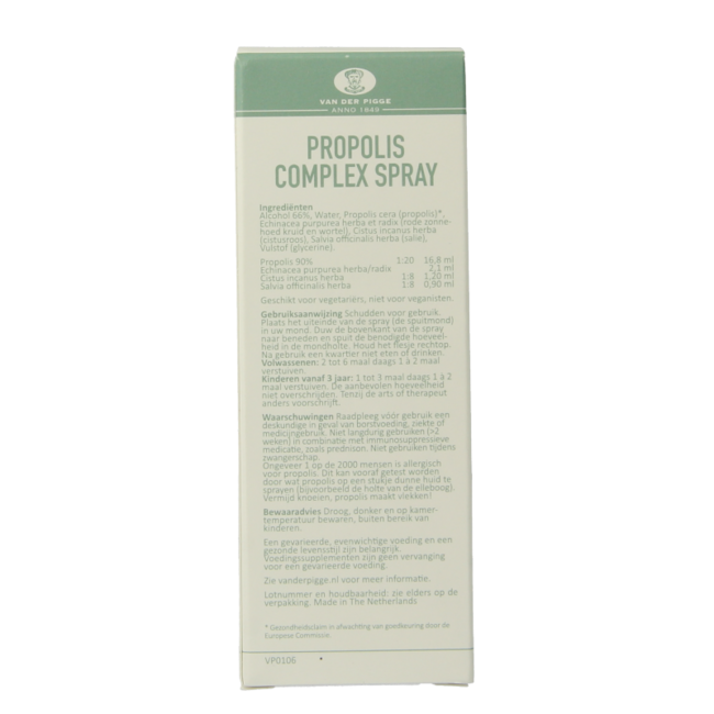 van der Pigge Propolis complex spray 30 Millilitres