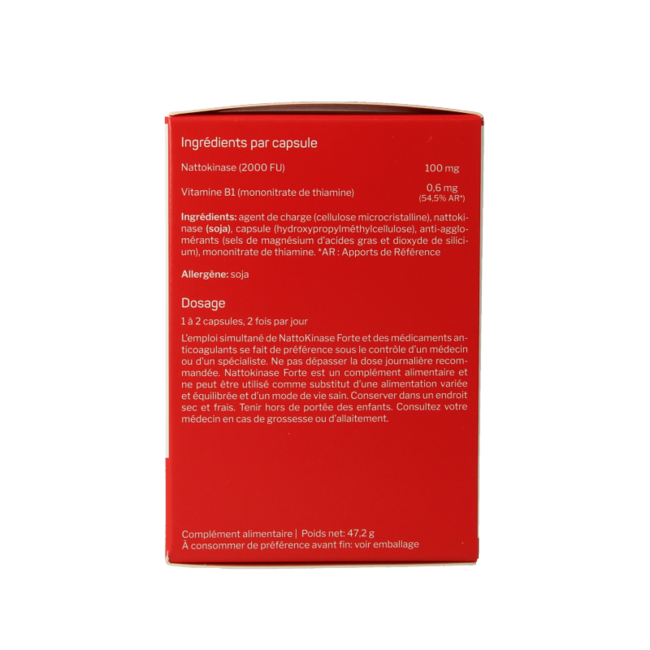Nattokinase forte 100 mg 120 gélules