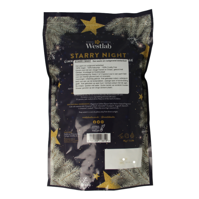 Sal de baño alchemy starry night 1 Kilogramo