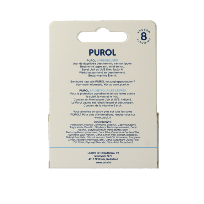 Purol Lip Balm Blister 5ml
