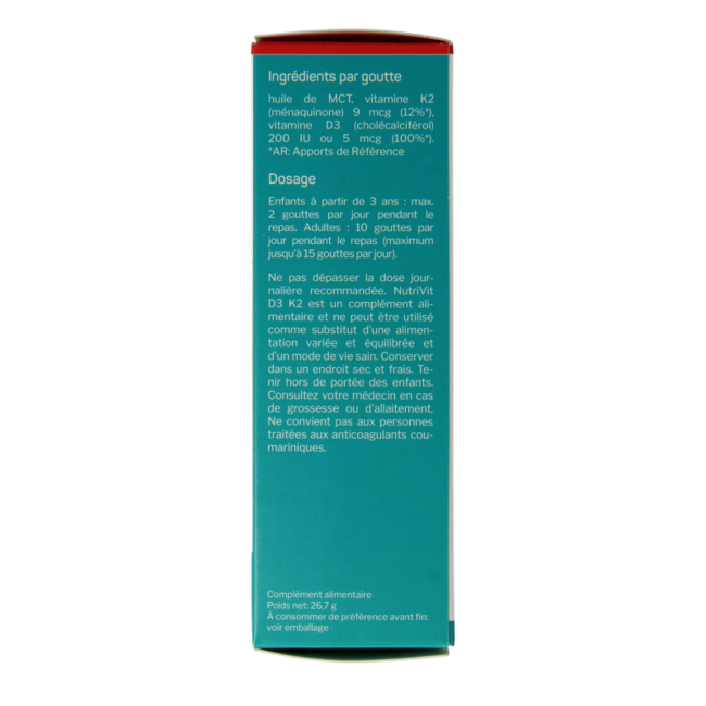 Nutrivit D3-K2 30 Millilitres