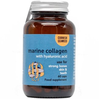 Cornish Seaweed Cornish Seaweed Marine Collagen, Hyaluronic Acid & Kelp 60 Capsules