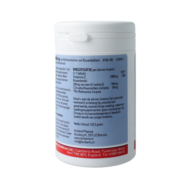 Vitamin C 1000 mg & Bioflavonoide 120 Tabletten