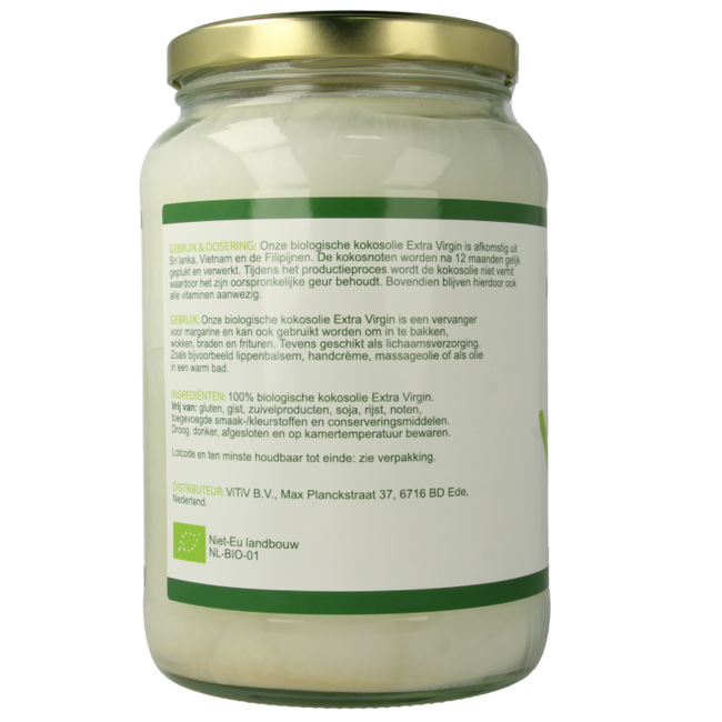 Kokosöl extra nativ Bio 1700 Milliliter