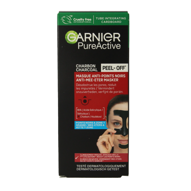 Garnier Pure Active mascarilla peel-off de carbón 50 mililitros