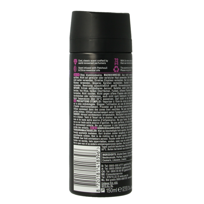 Deodorant bodyspray purple patchouli 150 Milliliter