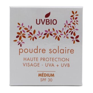 UVBIO UVBIO Sonnenpuder medium bio SPF30 10 Gramm
