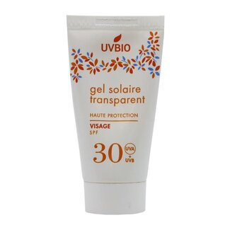 UVBIO Sunscreen face gel bio SPF30 30 Milliliter