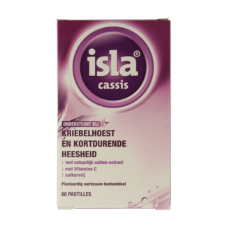 Isla Cassis throat lozenges 60 Pastilles