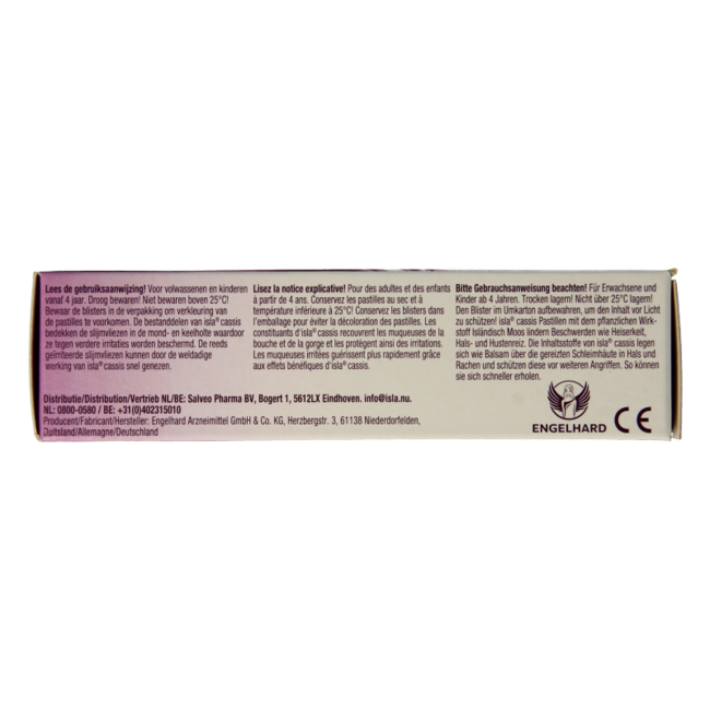 Cassis keelpastille 60 Pastilles