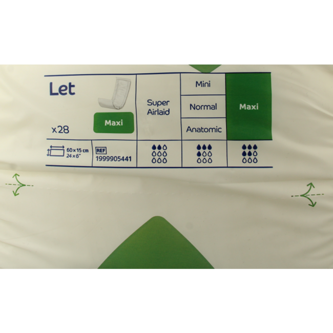 Abena Let Maxi, Confezione da 28 Pezzi