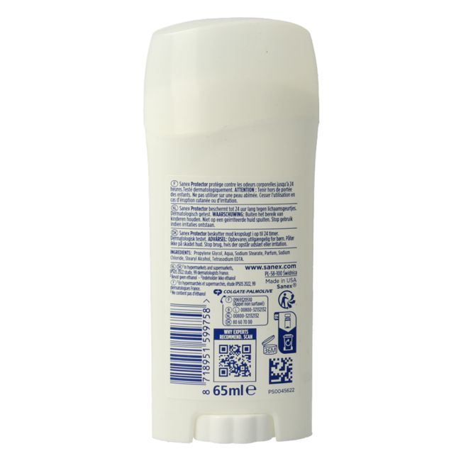Deodorant stick dermo protect 65 Millilitres