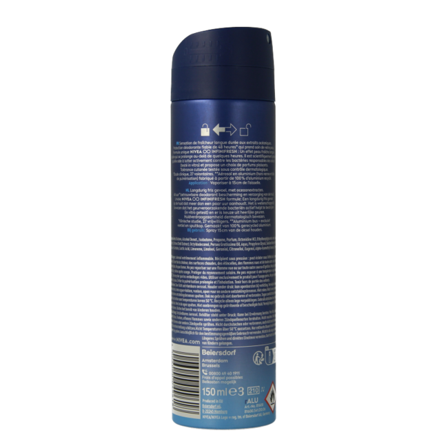 Nivea Men desodorante spray fresh active 150 ml