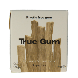 True Gum Regaliz y eucalipto 21 g