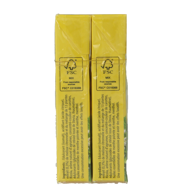 Ricola Limón menta sin azúcar dúo pack 100 gramos