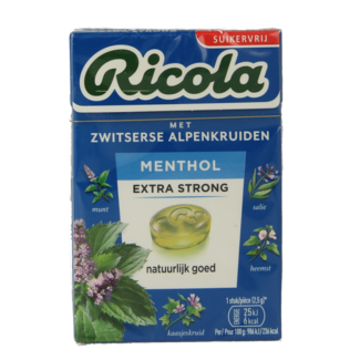 Ricola Ricola Mentol bardzo mocny bez cukru 50 Gram