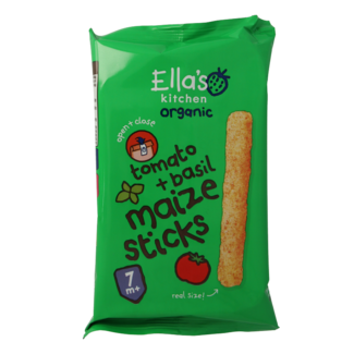 Ella's Kitchen Bâtonnets de maïs tomate & basilic 7m+ bio 16 grammes