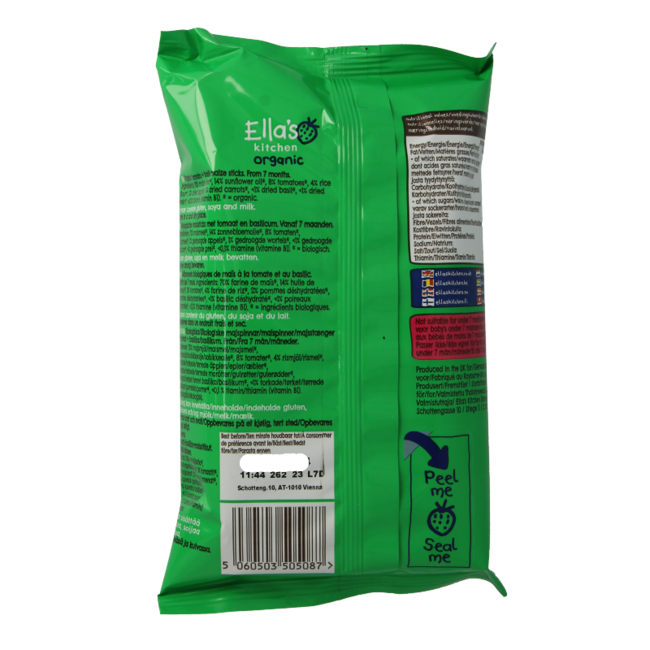 Maisstangen Tomate & Basilikum 7M+ Bio 16 Gramm