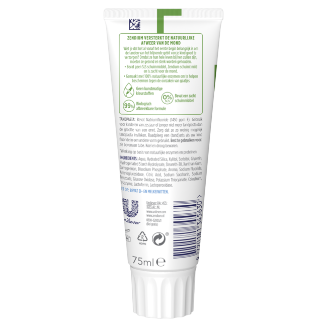 Dentifrice Zendium Junior 5-12 ans 75 ml