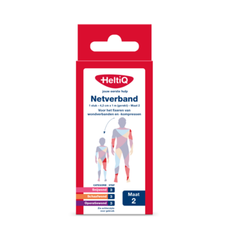 Heltiq Heltiq Netzverband 4,2 cm x 1 m (gedehnt) Größe 2, 1 Stück