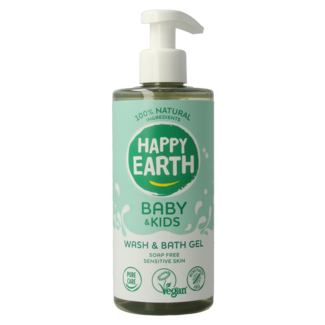 Happy Earth Gel lavant & bain sans savon bébé & enfants 300 millilitres