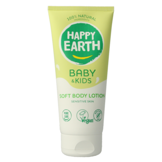 Happy Earth Lait corporel pour bébé et enfants 200 millilitres