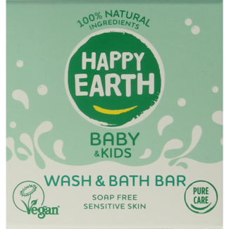 Happy Earth Wash & bath bar baby & kids 50 Gram