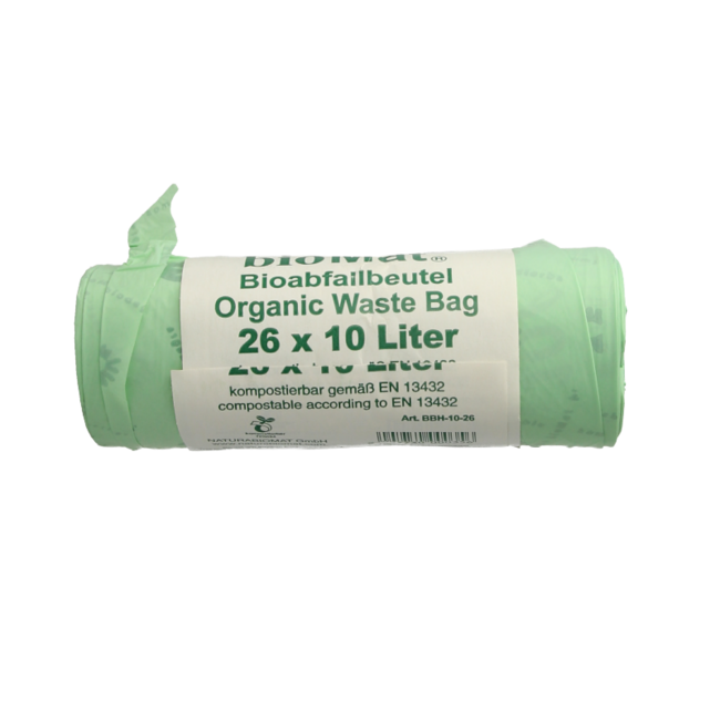 Biomat Wastebag compost 10 litre handle 26 pieces