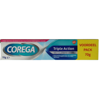 Corega Triple action adhesive cream 70 Gram