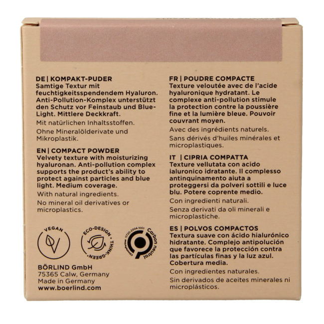 Borlind Polvos compactos beige 9 gramos