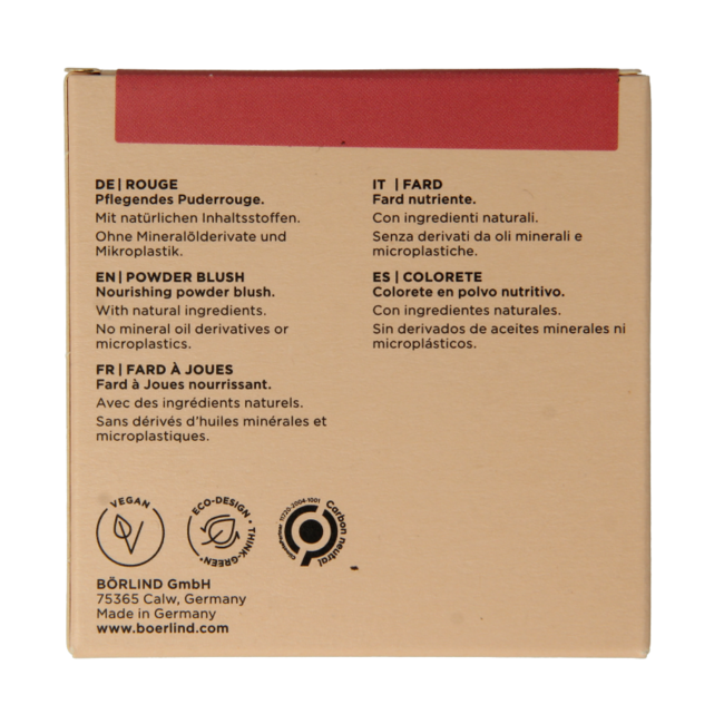 Fard à joues Borlind poudre corail éclat 5 grammes