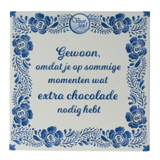 Voor Jou! For You! Delft Blue Wishing Bar Just Because 90g