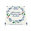 Voor Jou! Tavoletta Augurale Blu di Delft Natale 'all I want' 90 Grammi