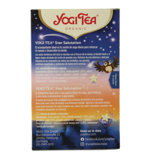 Star Salutation Bio, 17 torebek