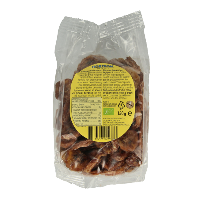 Horizon Rodajas de plátano bio 150 Gramos