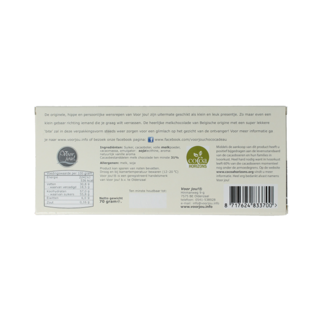 Tablette de vœux joyeuses fêtes 70 g