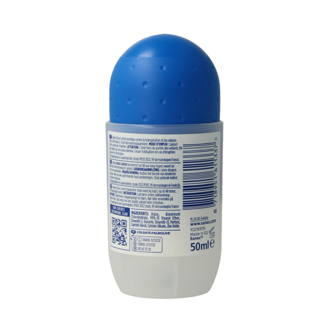 Sanex Déodorant à bille extra control 50 ml
