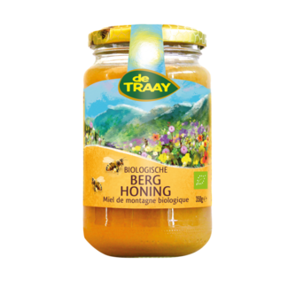 de Traay Mountain honey eco organic 350 Gram