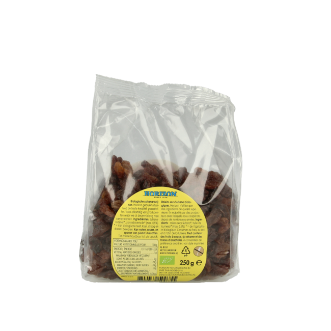 Horizon Organic Sultana Raisins 250g