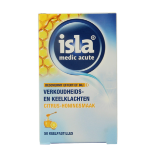 Isla Citrus Honey Throat Lozenges 50 Pastilles