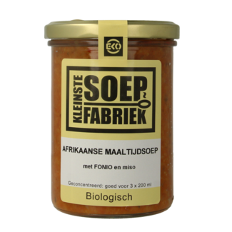 Kleinstesoepfabriek Kleinstesoepfabriek sopa de comida africana con fonio y miso bio 400 mililitros