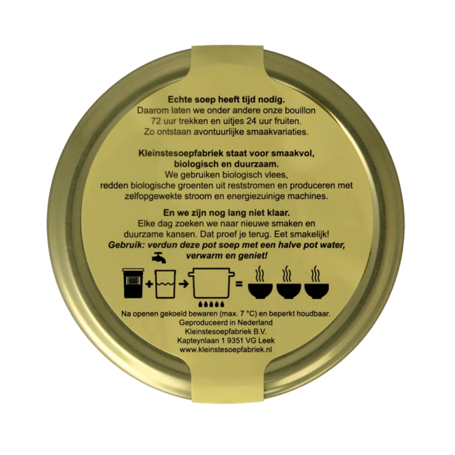 Kleinstesoepfabriek African meal soup with fonio and miso organic 400 Millilitres