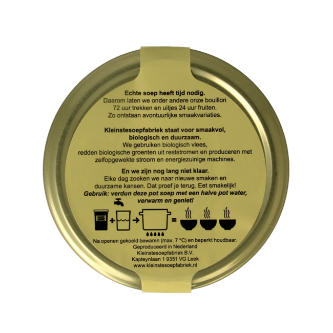 Süßkartoffelsuppe mit lokalen Bohnen und Kombu Bio 400 Milliliter