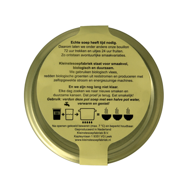 Kleinstesoepfabriek Organic Vegetable Soup with Mint and Miso 400ml