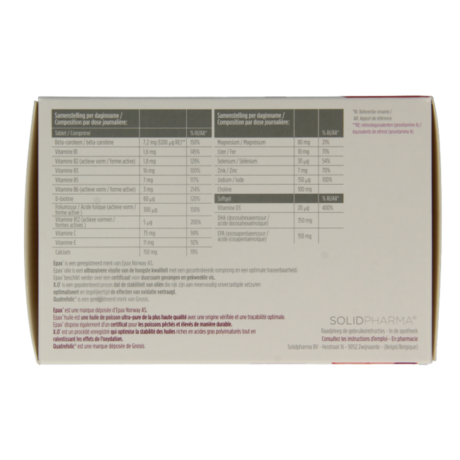 Post pregnalia 30 tabletten & 30 softgels 60 Stuks