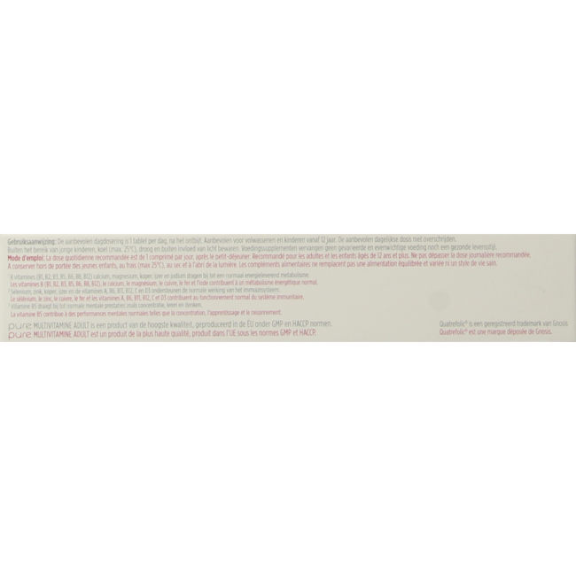 Multivitamine Erwachsene 30 Tabletten