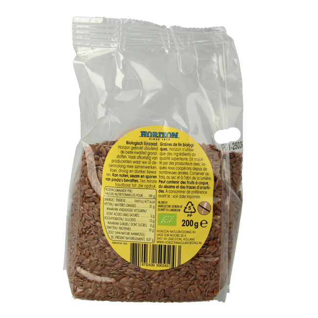 Horizon Siemię lniane bio 200 Gram